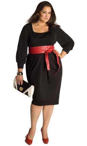 IGIGI by Yuliya Raquel Plus Size Colette Polka Dot Dress 18/20 Plus Size Formal Dress