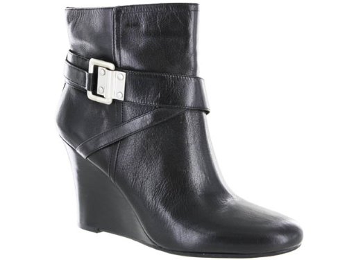 Nine West Women's Going FWD Ankle Boot,Black Leather,6 M US Image