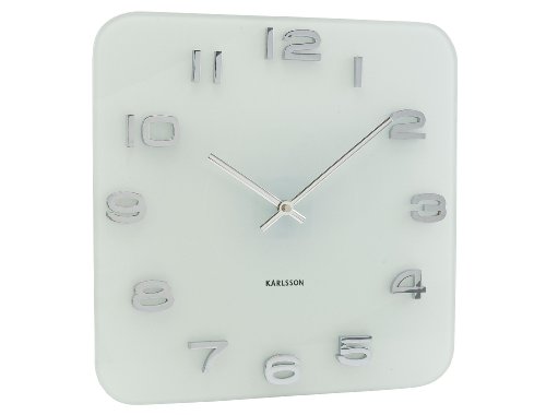 Karlsson Wall Clock Vintage Glass, White Wall Clock Large