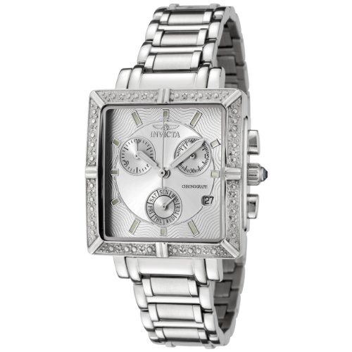 Invicta Women's 5377 Square Angel Diamond Stainless Steel Chronograph Watch Invicta Watches
