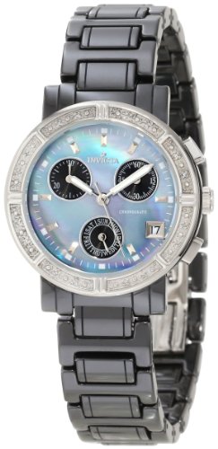 Invicta Women's 0728 Ceramics Collection Chronograph Diamond-Accented Watch Invicta Watches