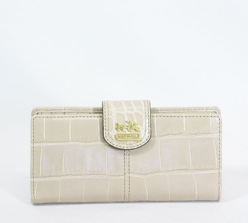 Coach Madison Leather Skinny Credit Card Wallet 46632 Cashmere Beige Coach Wallet