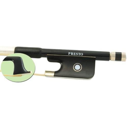 Presto Carbon Fiber Violin Bow Black 4/4 Size Violin Bow