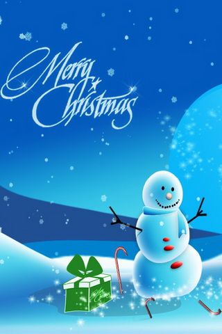 Snowman Picture iPhone Wallpaper