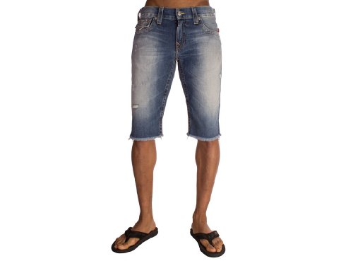 True Religion TR Ricky Cut Off Denim Shorts-Sepulvada Wash (32) True Religion Jeans
