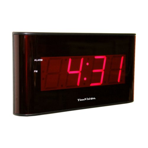 Sper Scientific 810010 Large Display LED Wall Clock with Remote Control, 15.75" L x 6.875" W x 2.125" H Wall Clock Large