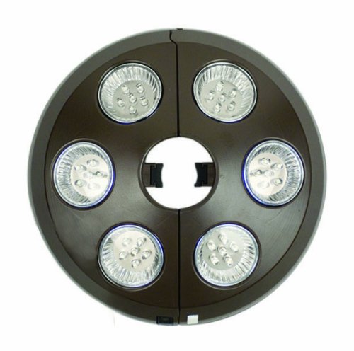 Swim Time 6-Light Rechargeable LED Umbrella Light Cantilever Patio Umbrella
