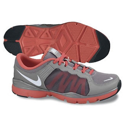 Womens Nike Flex Trainer 2 Training Shoe Metallic Cool Grey/Sunburst/White Size 8 Nike Flex