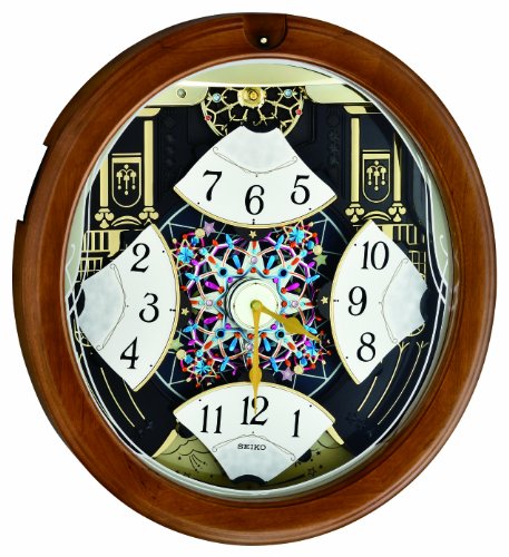 Seiko QXM478BRH Melody in Motion Clock Wall Clock Large