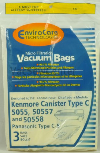 Kenmore Type C Canister Vacuum Cleaner Bags Kenmore Vacuum