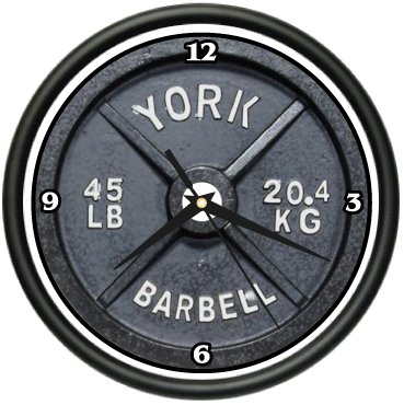 WEIGHTLIFTER Wall Clock gym trainer weight lifter gift Wall Clock Large