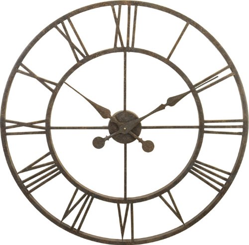River City Clocks Indoor Metal Skeleton Tower Wall Clock - 30 Inch Diameter - Model # L28-30 Wall Clock Large