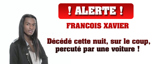 Terrible nouvelle... Francois-Xavier est mort, il s'est jeté sous les roues d'une voiture en Loire-Atlantique. RIP.  JLbCH