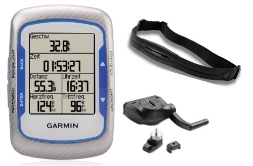 Garmin Edge 500 Cycling GPS with Speed/Cadence Sensor and Digital Heart Rate Monitor Running Gps
