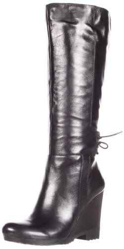 Nine West Women's Uvegotsole Knee-High Boot,Black Leather,8.5 M US Image