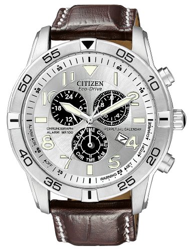 Citizen Men's BL5470-06A Eco-Drive Stainless Steel Perpetual Calendar Chronograph Watch