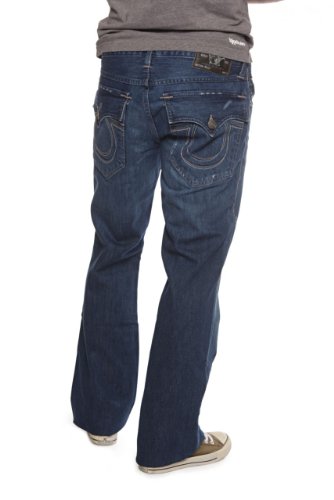 True Religion Boot Cut Jeans BILLY TITAN LOGO, Color: Blue, Size: 30 True Religion Jeans