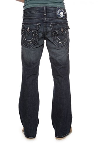 True Religion Boot Cut Jeans BILLY HANDSTITCH LOGO, Color: Dark blue, Size: 30 True Religion Jeans