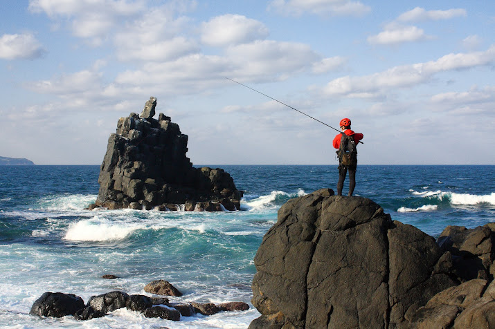 左京鼻で釣り