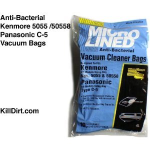 MicroLined Kenmore Mircrofiltration Canister Vacuum Bags - 50558, 5055, 50557 10pk Kenmore Vacuum
