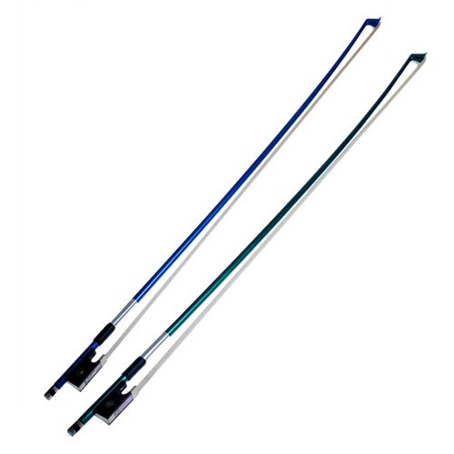 2sets Blue&green Carbon Fiber Violin Bow Stunning Bow 3/4 Violin Bow Violin Bow
