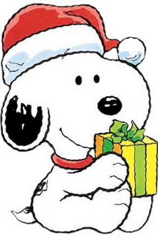 iPhone Background Cute Baby Snoopy Christmas Wallpaper