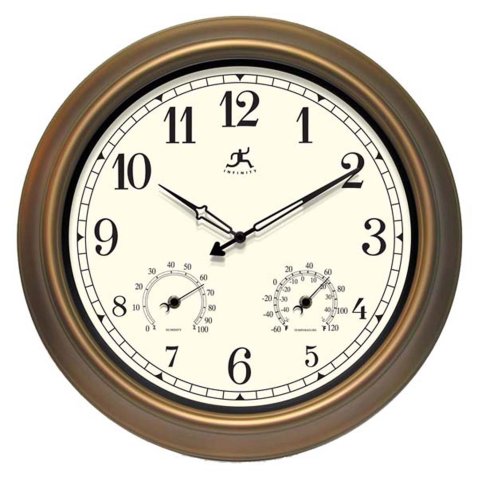 Infinity Instruments Wall Clock - The Craftsman Wall Clock Large