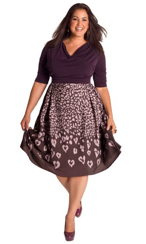 IGIGI by Yuliya Raquel Plus Size Jane Vintage Dress in Violet 14/16 Plus Size Formal Dress