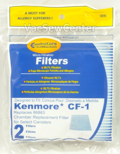 Kenmore CF-1 Canister Vacuum Cleaner Chamber Filter Replaces #86883 Kenmore Vacuum