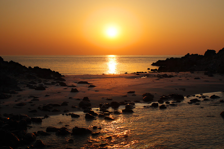 乙島の浜 朝焼け