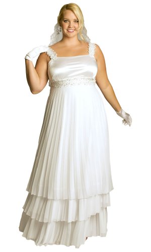 IGIGI by Yuliya Raquel Plus Size Madelaine Chiffon Wedding Dress 14/16 Plus Size Formal Dress