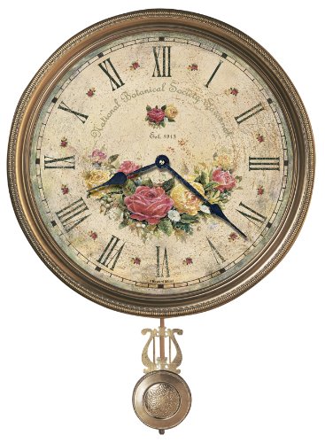 Howard Miller 620-440 Savannah Botanical VII Wall Clock Wall Clock Large