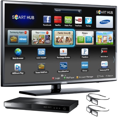 Samsung UN46EH6070 46-Inch 1080p 120Hz LED 3D HDTV with 3D Blu-ray Disc Player (Black) Samsung Tv