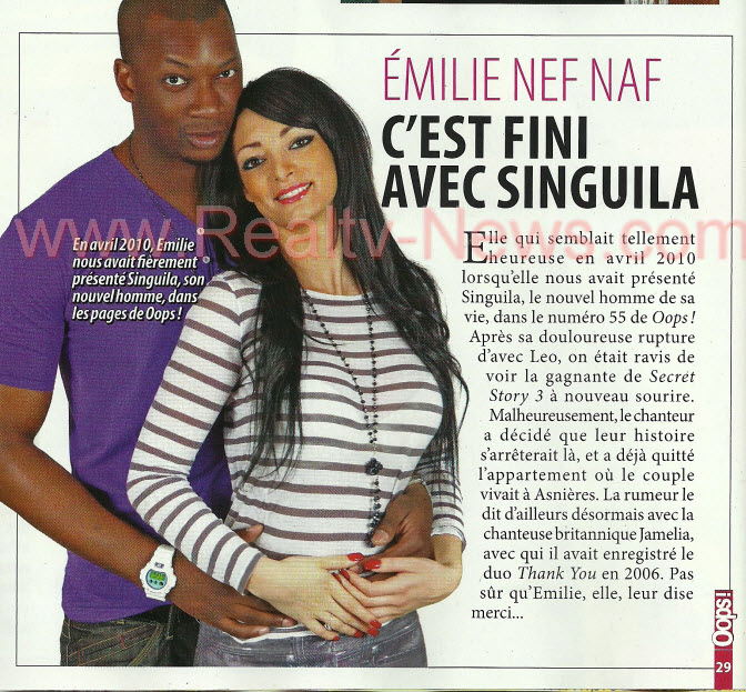 Oops : Emilie a quitter Singuila IYMiR
