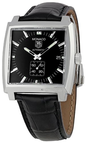 TAG Heuer Men's WW2110.FC6177 Monaco Automatic Leather Strap Watch Tag Heuer