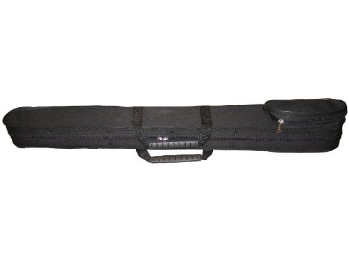 Vio Music Bass Bow Case Hardshell for 2 French or 2 German, Handle &Shoulder Strap Violin Bow