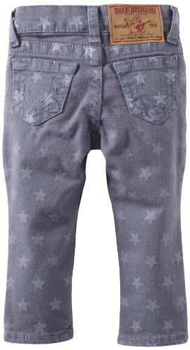 True Religion Baby-Girls Infant Casey Star Print Skinny Legging, Overdye Royal Blue, 12-18 Months True Religion Jeans