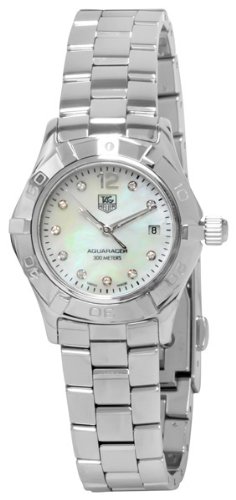 TAG Heuer Women's WAF1415.BA0824 Aquaracer 28mm Stainless Steel Diamond Dial Watch Tag Heuer