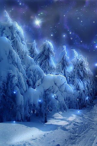 Sky in Snow iPhone Desktop Wallpaper