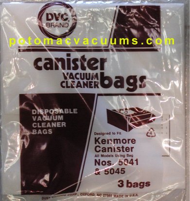 Kenmore 5041 and 5045 Canister BAG DVC Brand (3 bags) Kenmore Vacuum