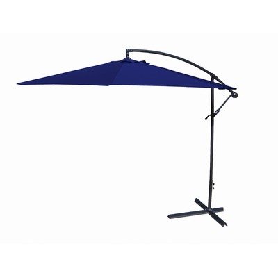 10' Cantilever Umbrella Color: Navy Cantilever Patio Umbrella