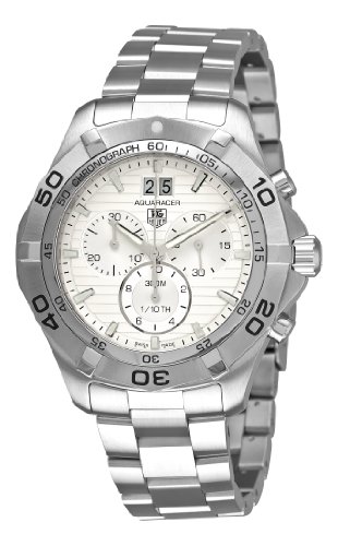 TAG Heuer Men's CAF101F.BA0821 Aquaracer Quartz Silver Chronograph Dial Watch Tag Heuer