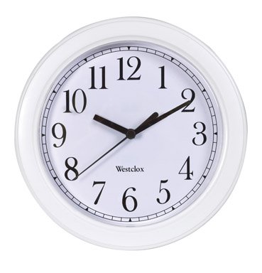 Westclox Simplicity Wall Clock, White Wall Clock Large