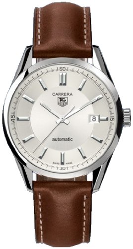 TAG Heuer Men's WV211A-FC6203 Leather Carrera Watch Tag Heuer