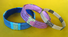 paper twine bangles photo