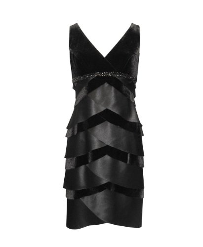 Plus Size Velvet Dress -- Size:24 Color:Black Plus Size Formal Dress