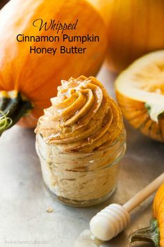 This Whipped Cinnamon Pumpkin Honey Butter is perfect for spreading on fresh baked rolls and is perfect for any fall event!
