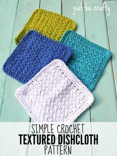 Simple Crochet Textured Dishcloth - FREE Pattern!!