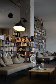 Industrial decor style is perfect for any space. An industrial library is always a good idea. See more excellent decor tips here: <a href="http://www.pinterest.com/vintageinstyle/" rel="nofollow" target="_blank">www.pinterest.com...</a>