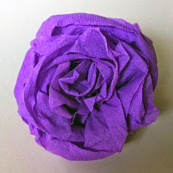 crepe paper roses